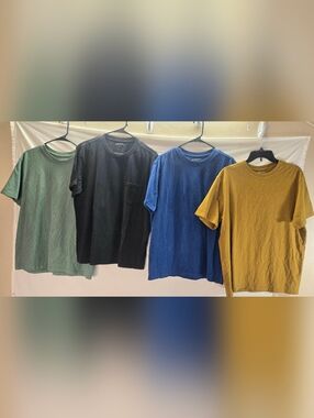 Lot of 4 American Giant Men's Size Large Short Sleeve T-shirts NWOT